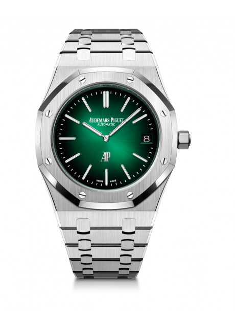 Audemars Piguet Royal Oak Jumbo Green Swiss 1:1 Super Clone Watch India Ref. 5202PT.OO.1240PT.01