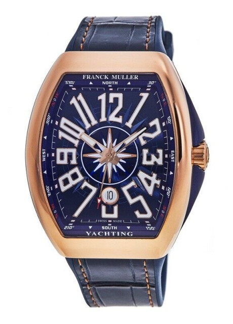 Franck Muller V45 Rose Gold Vanguard Yachting 1:1 Super Clone Watch India Ref.V 45 SC DT 5N BL YACHT