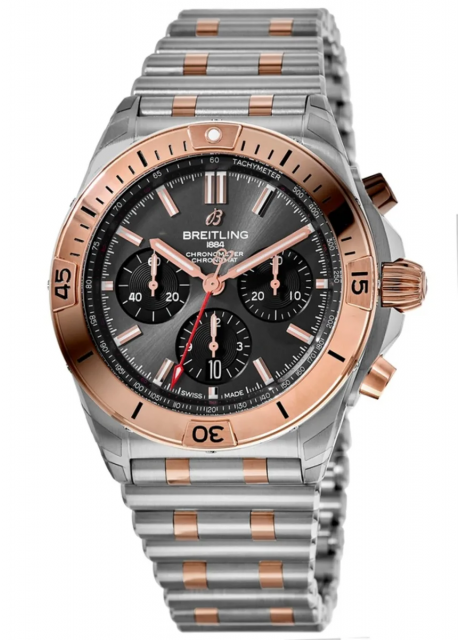 Breitling Chronomat Grey Chronograph Dial 1:1 Super Clone Watch | Ref. ub0134101b1u1