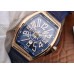 Franck Muller V45 Rose Gold Vanguard Yachting 1:1 Super Clone Watch India Ref.V 45 SC DT 5N BL YACHT