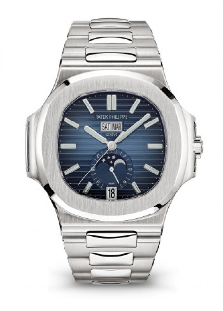 Patek Philippe Nautilus Moonphase Super Clone Replica Watch |Same Like Real PPF Annual Calendar 5726 Blue Dial