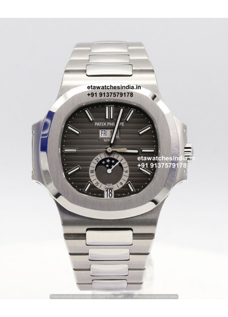 Patek Philippe Nautilus Moonphase Super Clone Watch | PPF Super Clone Patek Nautilus 5726