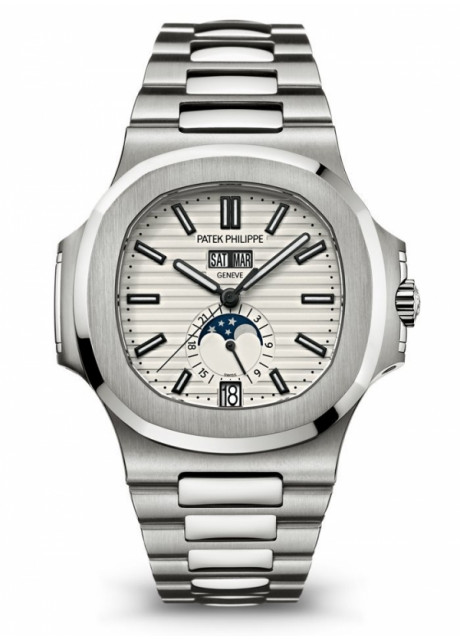 Patek Philippe Nautilus 5726 Moonphase Super Clone Watch | White Dial| Swiss Caliber 324 Sc Movement