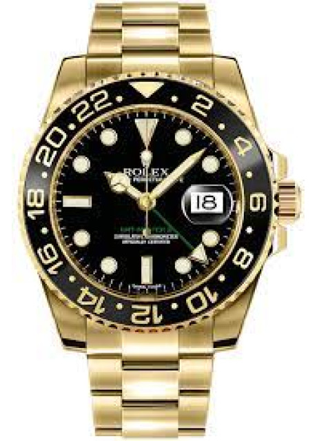 Rolex GMT Master 2 Yellow Gold 116718 1:1 Super Clone Watch India Online