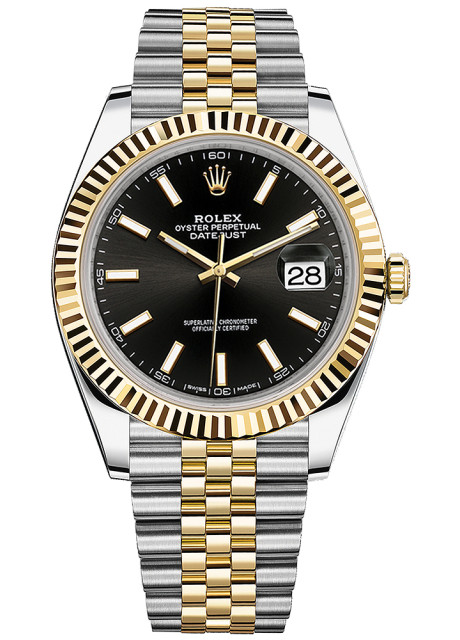 Rolex Datejust "Black Index" Swiss ETA Replica 1:1 Super Clone Watch Mohali Ref.126333