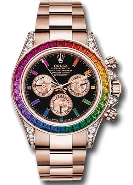 Rolex Daytona 116598RBOW Rainbow Everose Gold Swiss ETA 1:1 Super Clone Watch India