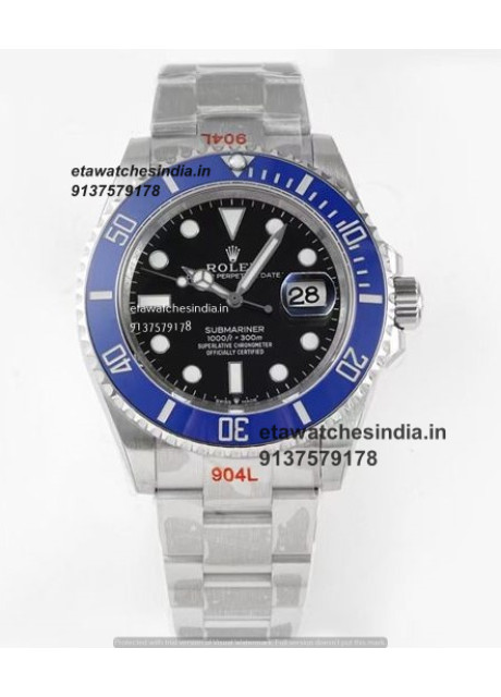 Rolex Submariner "Smurf" Ref 126619LB Swiss ETA 1:1 Super Clone Watch Noida