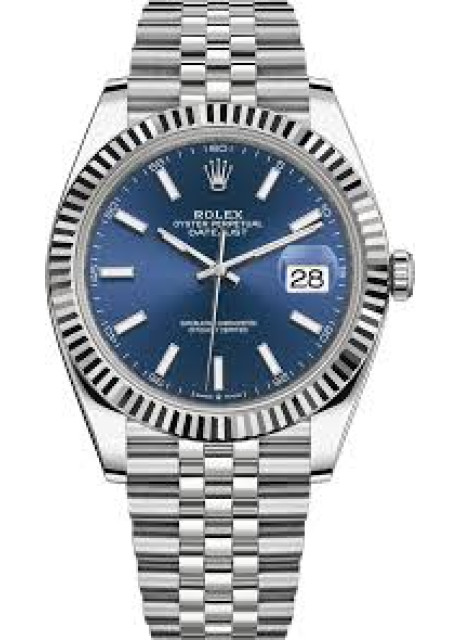 Rolex Datejust 41 Swiss ETA Replica Watch India Blue Dial Ref.M126334-002