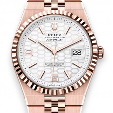 Rolex Land Dweller Rose Gold Super Clone Watch | Swiss Clone 7135 Movement | Ref. 127335