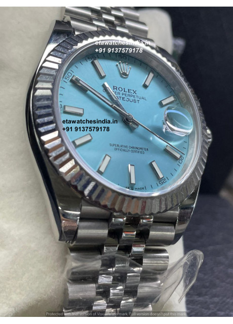 Rolex Datejust Tiffany Dial Jubilee Super Clone Watch |1:1 Swiss Clone 3235 Movement