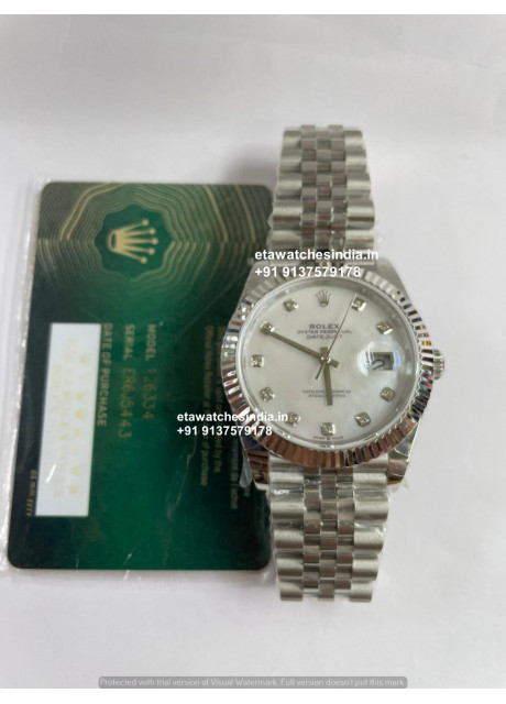 Rolex Datejust Mother Of Pearl Super Clone Watch | 1:1 Swiss Caliber 3235 Movement