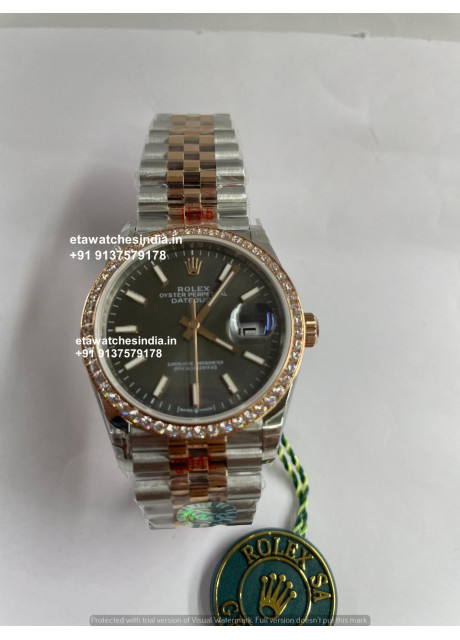 Rolex Datejust 36 Moissanite Diamond Super Clone Watch |1:1 Swiss Clone 3235 Movement