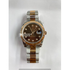 Rolex Datejust Chocolate Dial Swiss ETA Watch |1:1 Super Clone 3235 Movement