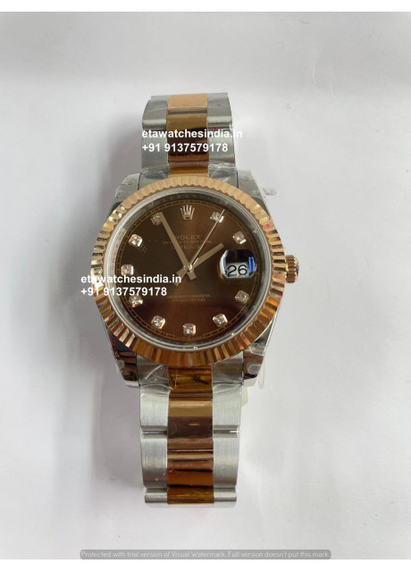 Rolex Datejust Chocolate Dial Swiss ETA Watch |1:1 Super Clone 3235 Movement