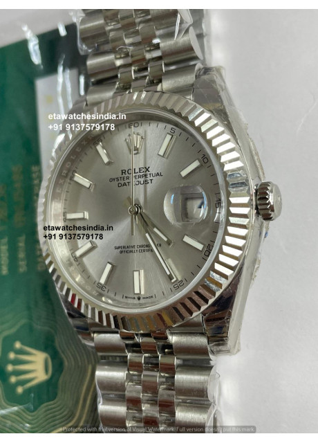 Rolex Datejust Rhodium Dial Super Clone Watch |1:1 Super Cloned 3235 Movement Same Like Real