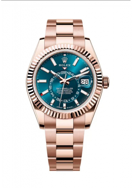 Rolex Sky Dweller Super Clone Rose Gold Watch | 1:1 Swiss ETA 9001 Caliber Movement | Ref. M336935