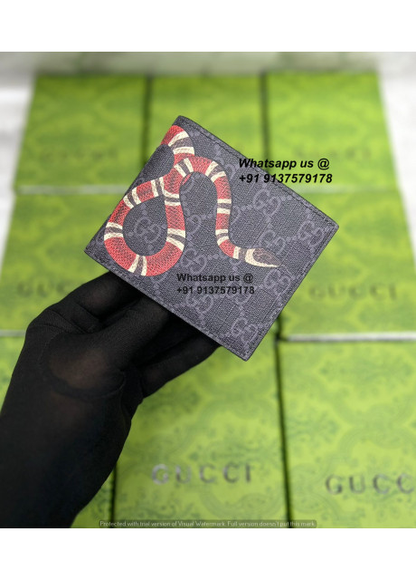 1 1 Gucci King Snake First Copy Wallet Exact Replica